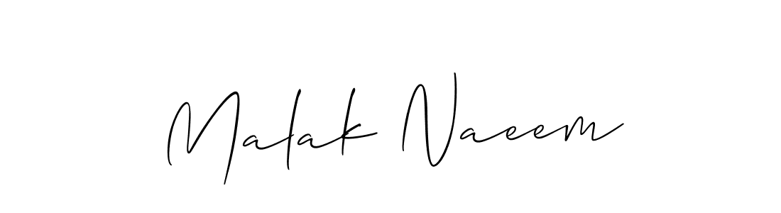 Once you've used our free online signature maker to create your best signature Allison_Script style, it's time to enjoy all of the benefits that Malak Naeem name signing documents. Malak Naeem signature style 2 images and pictures png