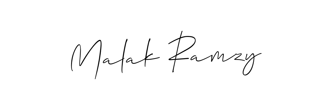 How to Draw Malak Ramzy signature style? Allison_Script is a latest design signature styles for name Malak Ramzy. Malak Ramzy signature style 2 images and pictures png