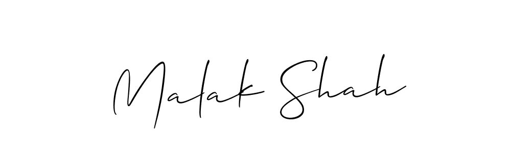 Also we have Malak Shah name is the best signature style. Create professional handwritten signature collection using Allison_Script autograph style. Malak Shah signature style 2 images and pictures png