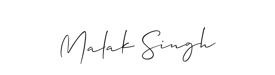 Make a beautiful signature design for name Malak Singh. With this signature (Allison_Script) style, you can create a handwritten signature for free. Malak Singh signature style 2 images and pictures png