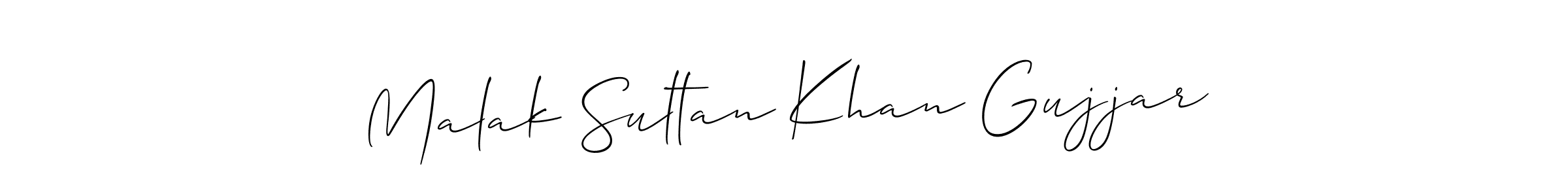 if you are searching for the best signature style for your name Malak Sultan Khan Gujjar. so please give up your signature search. here we have designed multiple signature styles  using Allison_Script. Malak Sultan Khan Gujjar signature style 2 images and pictures png