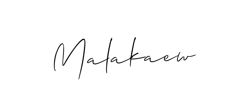 Create a beautiful signature design for name Malakaew. With this signature (Allison_Script) fonts, you can make a handwritten signature for free. Malakaew signature style 2 images and pictures png