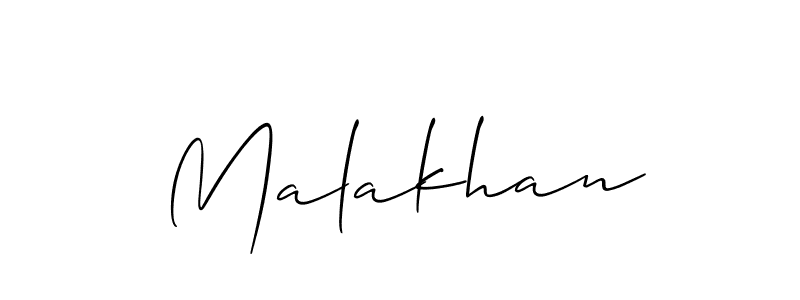 You should practise on your own different ways (Allison_Script) to write your name (Malakhan) in signature. don't let someone else do it for you. Malakhan signature style 2 images and pictures png