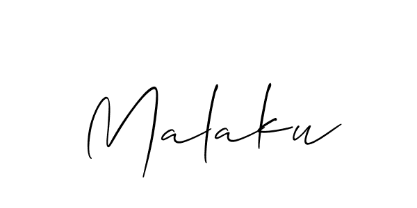 Make a beautiful signature design for name Malaku. Use this online signature maker to create a handwritten signature for free. Malaku signature style 2 images and pictures png
