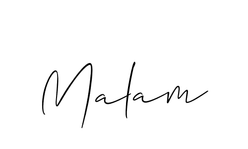 Similarly Allison_Script is the best handwritten signature design. Signature creator online .You can use it as an online autograph creator for name Malam. Malam signature style 2 images and pictures png