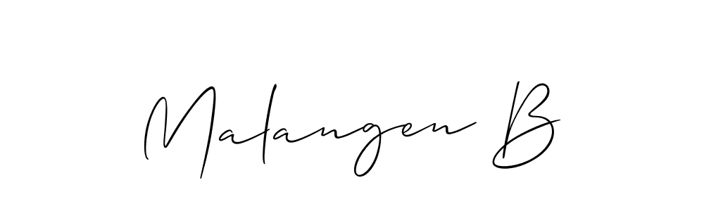 Malangen B stylish signature style. Best Handwritten Sign (Allison_Script) for my name. Handwritten Signature Collection Ideas for my name Malangen B. Malangen B signature style 2 images and pictures png
