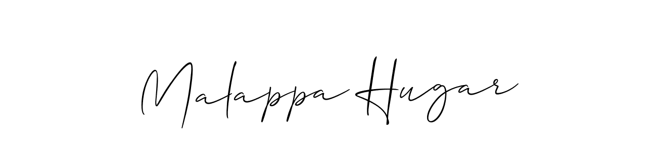 Allison_Script is a professional signature style that is perfect for those who want to add a touch of class to their signature. It is also a great choice for those who want to make their signature more unique. Get Malappa Hugar name to fancy signature for free. Malappa Hugar signature style 2 images and pictures png