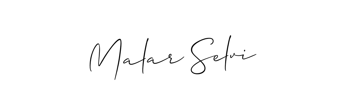 You can use this online signature creator to create a handwritten signature for the name Malar Selvi. This is the best online autograph maker. Malar Selvi signature style 2 images and pictures png