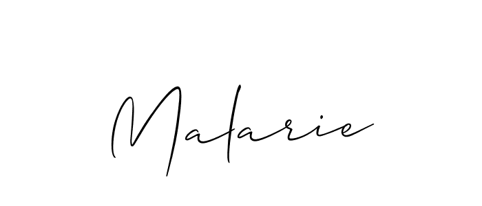 It looks lik you need a new signature style for name Malarie. Design unique handwritten (Allison_Script) signature with our free signature maker in just a few clicks. Malarie signature style 2 images and pictures png