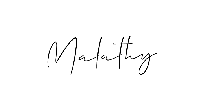 Also You can easily find your signature by using the search form. We will create Malathy name handwritten signature images for you free of cost using Allison_Script sign style. Malathy signature style 2 images and pictures png