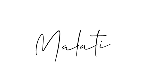 Check out images of Autograph of Malati name. Actor Malati Signature Style. Allison_Script is a professional sign style online. Malati signature style 2 images and pictures png