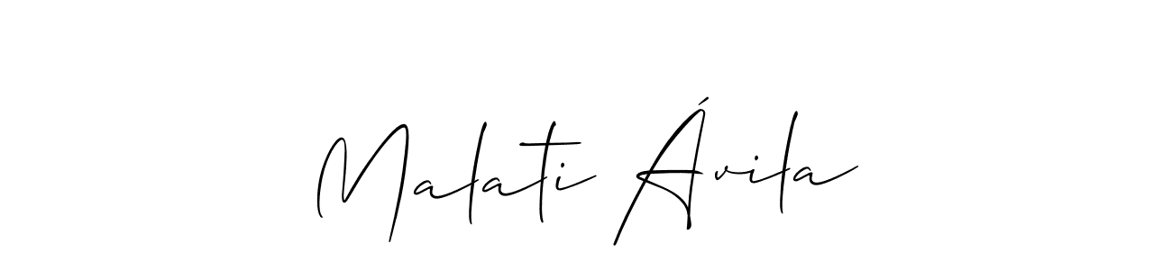 You can use this online signature creator to create a handwritten signature for the name Malati Ávila. This is the best online autograph maker. Malati Ávila signature style 2 images and pictures png