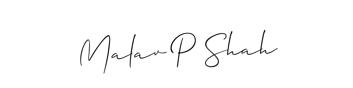 You should practise on your own different ways (Allison_Script) to write your name (Malav P Shah) in signature. don't let someone else do it for you. Malav P Shah signature style 2 images and pictures png