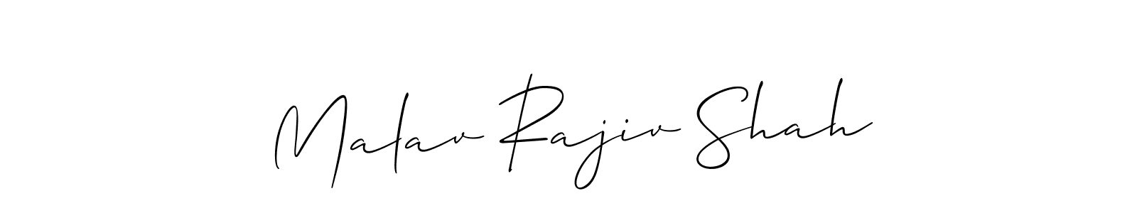 You can use this online signature creator to create a handwritten signature for the name Malav Rajiv Shah. This is the best online autograph maker. Malav Rajiv Shah signature style 2 images and pictures png
