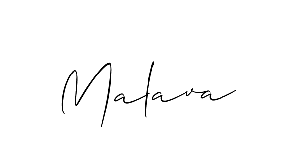 The best way (Allison_Script) to make a short signature is to pick only two or three words in your name. The name Malava include a total of six letters. For converting this name. Malava signature style 2 images and pictures png