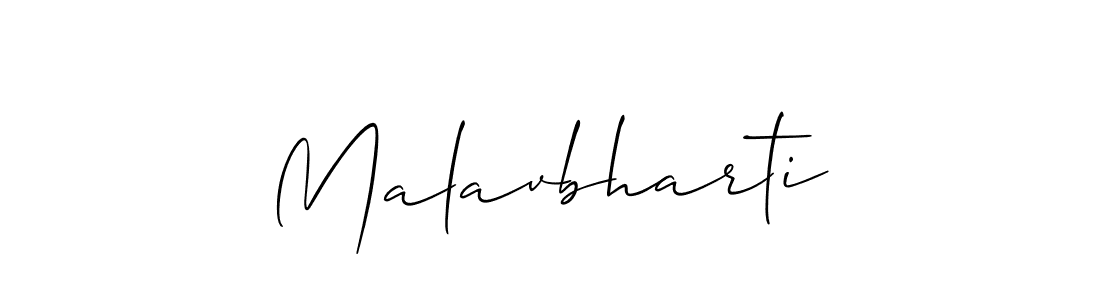 How to make Malavbharti signature? Allison_Script is a professional autograph style. Create handwritten signature for Malavbharti name. Malavbharti signature style 2 images and pictures png