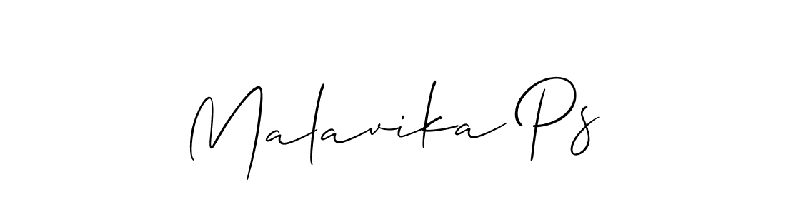 Make a beautiful signature design for name Malavika Ps. Use this online signature maker to create a handwritten signature for free. Malavika Ps signature style 2 images and pictures png