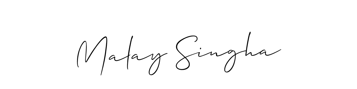 It looks lik you need a new signature style for name Malay Singha. Design unique handwritten (Allison_Script) signature with our free signature maker in just a few clicks. Malay Singha signature style 2 images and pictures png