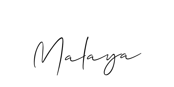You should practise on your own different ways (Allison_Script) to write your name (Malaya) in signature. don't let someone else do it for you. Malaya signature style 2 images and pictures png
