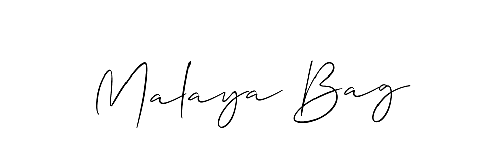 You can use this online signature creator to create a handwritten signature for the name Malaya Bag. This is the best online autograph maker. Malaya Bag signature style 2 images and pictures png