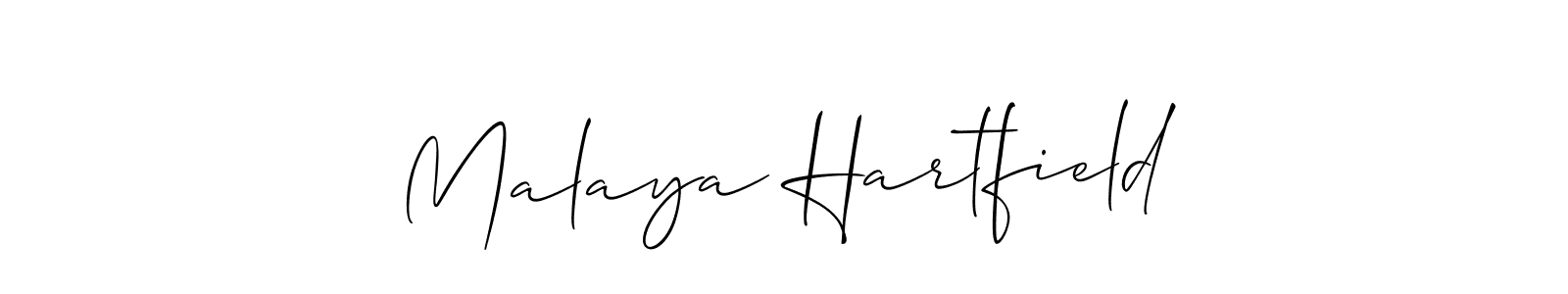 Make a beautiful signature design for name Malaya Hartfield. Use this online signature maker to create a handwritten signature for free. Malaya Hartfield signature style 2 images and pictures png