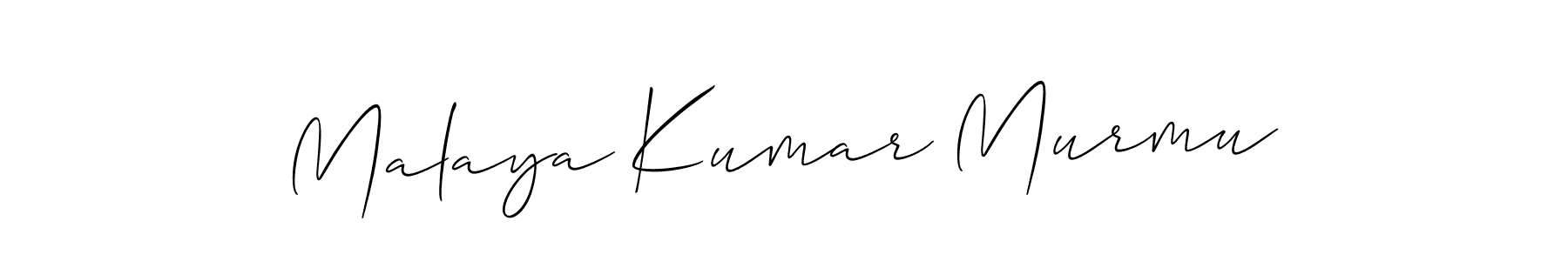 How to make Malaya Kumar Murmu signature? Allison_Script is a professional autograph style. Create handwritten signature for Malaya Kumar Murmu name. Malaya Kumar Murmu signature style 2 images and pictures png