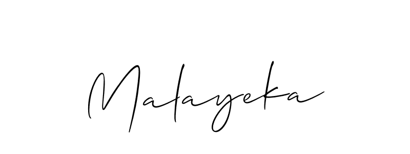 Best and Professional Signature Style for Malayeka. Allison_Script Best Signature Style Collection. Malayeka signature style 2 images and pictures png