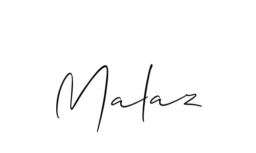 Similarly Allison_Script is the best handwritten signature design. Signature creator online .You can use it as an online autograph creator for name Malaz. Malaz signature style 2 images and pictures png