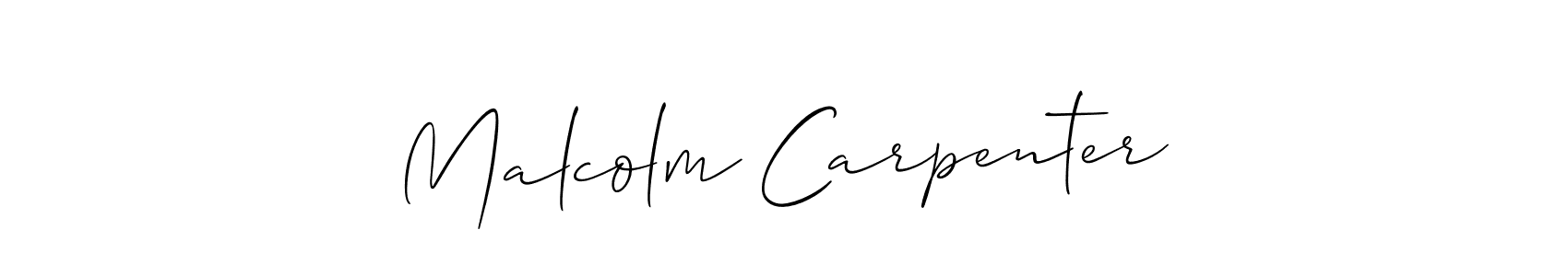 Make a beautiful signature design for name Malcolm Carpenter. Use this online signature maker to create a handwritten signature for free. Malcolm Carpenter signature style 2 images and pictures png