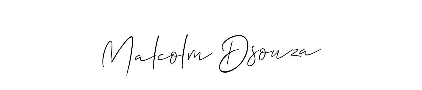 Malcolm Dsouza stylish signature style. Best Handwritten Sign (Allison_Script) for my name. Handwritten Signature Collection Ideas for my name Malcolm Dsouza. Malcolm Dsouza signature style 2 images and pictures png