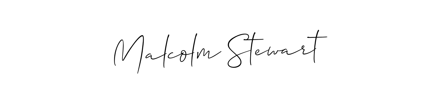Malcolm Stewart stylish signature style. Best Handwritten Sign (Allison_Script) for my name. Handwritten Signature Collection Ideas for my name Malcolm Stewart. Malcolm Stewart signature style 2 images and pictures png