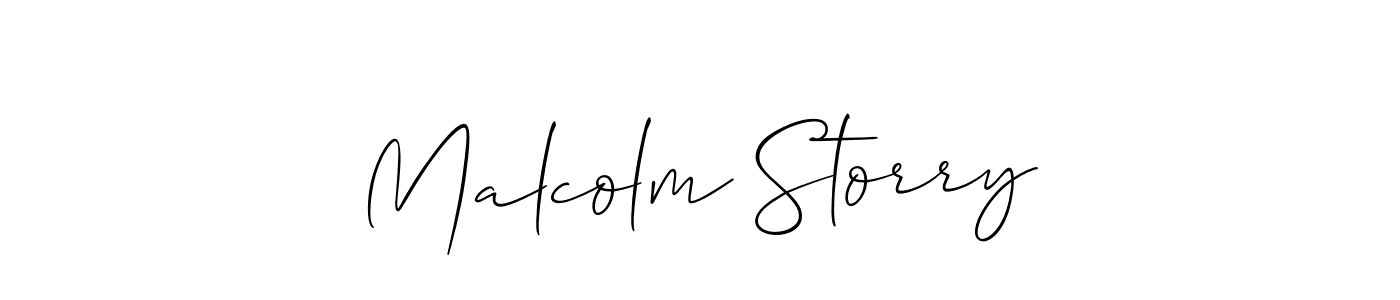 It looks lik you need a new signature style for name Malcolm Storry. Design unique handwritten (Allison_Script) signature with our free signature maker in just a few clicks. Malcolm Storry signature style 2 images and pictures png