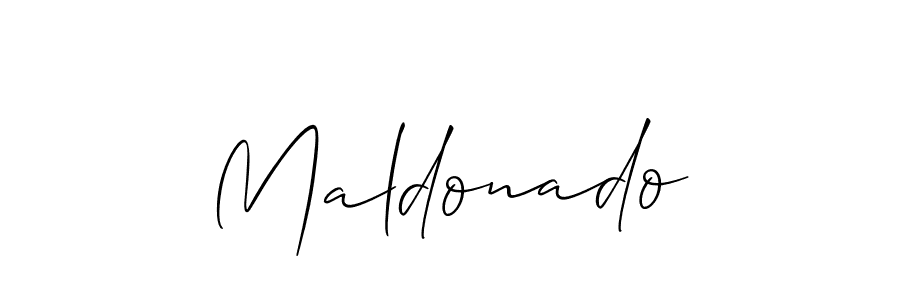 Create a beautiful signature design for name Maldonado. With this signature (Allison_Script) fonts, you can make a handwritten signature for free. Maldonado signature style 2 images and pictures png