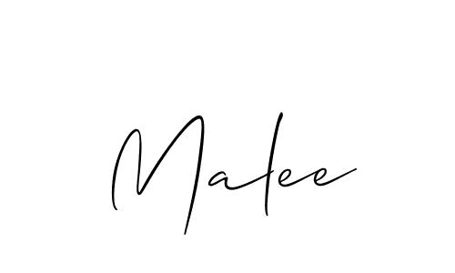 Create a beautiful signature design for name Malee. With this signature (Allison_Script) fonts, you can make a handwritten signature for free. Malee signature style 2 images and pictures png