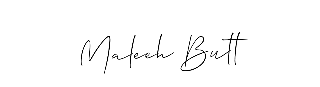 Also You can easily find your signature by using the search form. We will create Maleeh Butt name handwritten signature images for you free of cost using Allison_Script sign style. Maleeh Butt signature style 2 images and pictures png