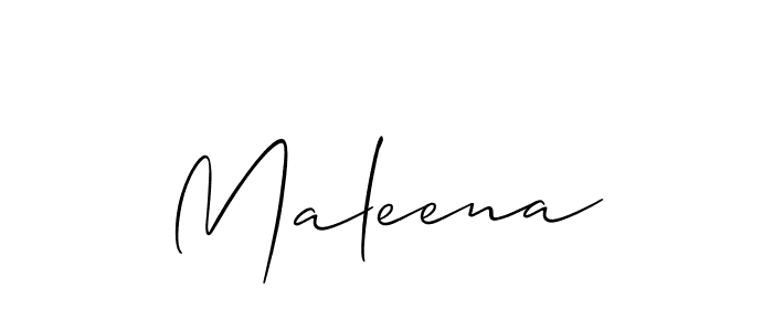 Allison_Script is a professional signature style that is perfect for those who want to add a touch of class to their signature. It is also a great choice for those who want to make their signature more unique. Get Maleena name to fancy signature for free. Maleena signature style 2 images and pictures png