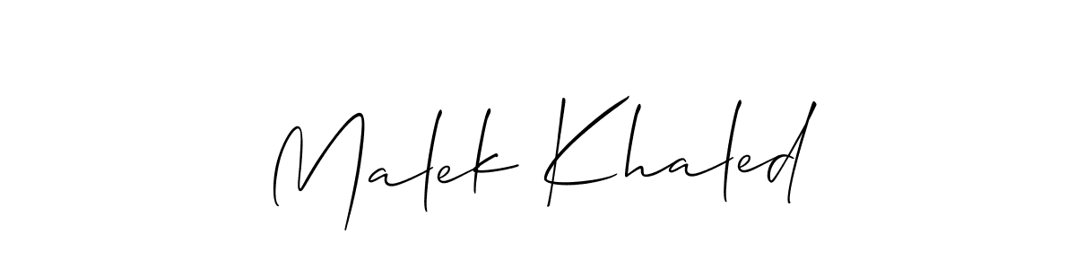 This is the best signature style for the Malek Khaled name. Also you like these signature font (Allison_Script). Mix name signature. Malek Khaled signature style 2 images and pictures png