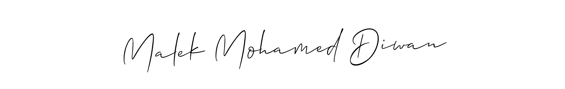 Once you've used our free online signature maker to create your best signature Allison_Script style, it's time to enjoy all of the benefits that Malek Mohamed Diwan name signing documents. Malek Mohamed Diwan signature style 2 images and pictures png