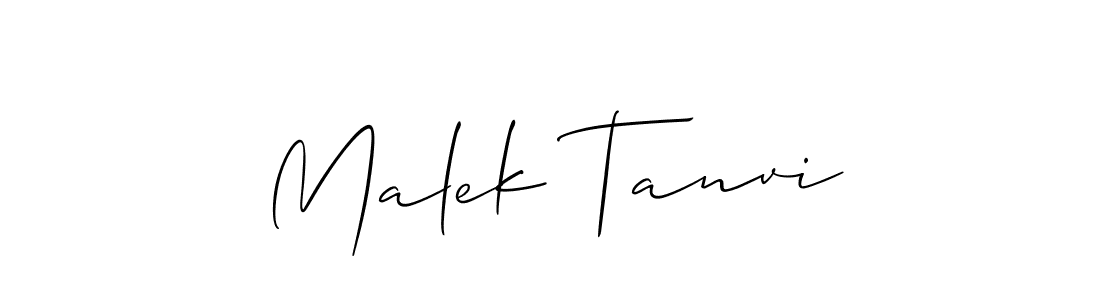 The best way (Allison_Script) to make a short signature is to pick only two or three words in your name. The name Malek Tanvi include a total of six letters. For converting this name. Malek Tanvi signature style 2 images and pictures png