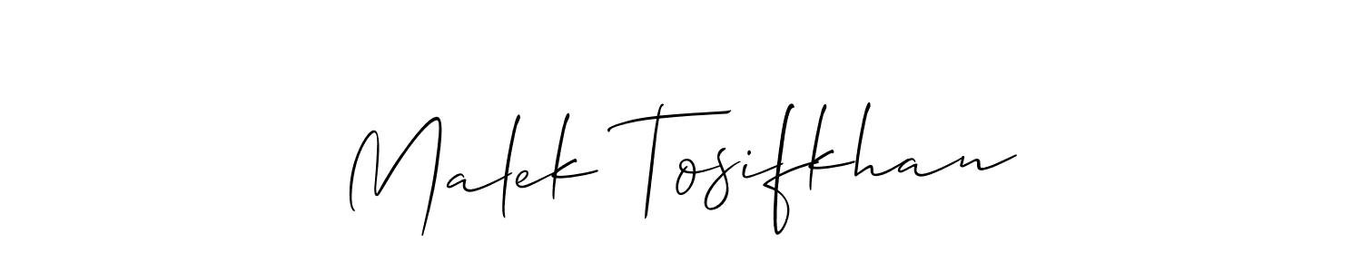 Make a beautiful signature design for name Malek Tosifkhan. Use this online signature maker to create a handwritten signature for free. Malek Tosifkhan signature style 2 images and pictures png