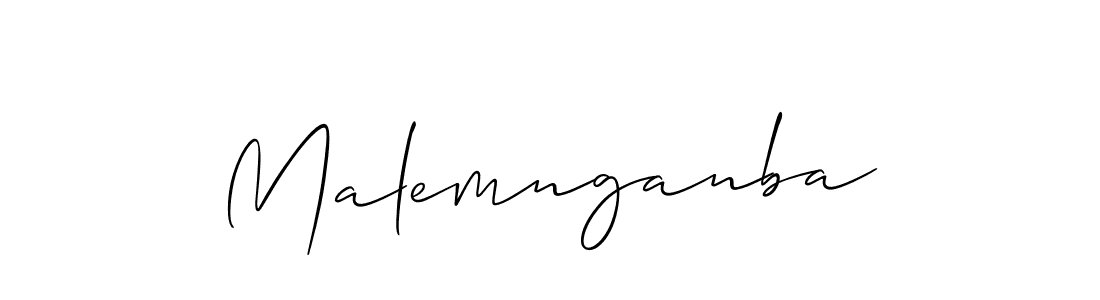 Make a beautiful signature design for name Malemnganba. Use this online signature maker to create a handwritten signature for free. Malemnganba signature style 2 images and pictures png