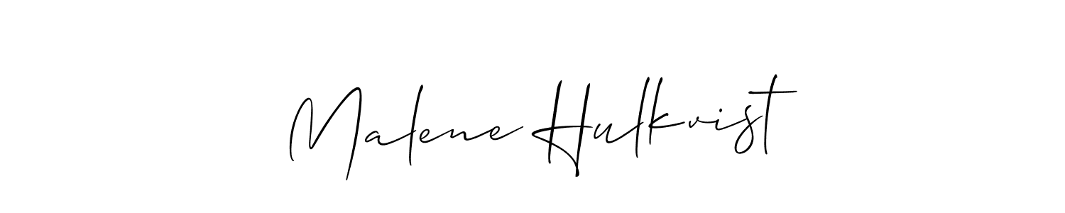 Make a beautiful signature design for name Malene Hulkvist. Use this online signature maker to create a handwritten signature for free. Malene Hulkvist signature style 2 images and pictures png