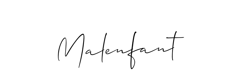 Allison_Script is a professional signature style that is perfect for those who want to add a touch of class to their signature. It is also a great choice for those who want to make their signature more unique. Get Malenfant name to fancy signature for free. Malenfant signature style 2 images and pictures png