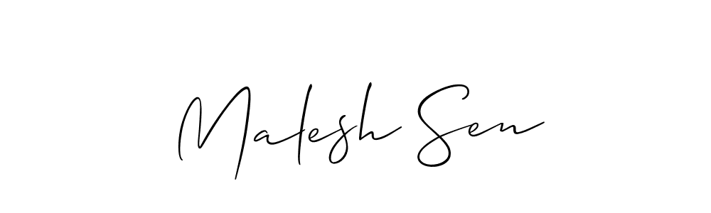 Once you've used our free online signature maker to create your best signature Allison_Script style, it's time to enjoy all of the benefits that Malesh Sen name signing documents. Malesh Sen signature style 2 images and pictures png