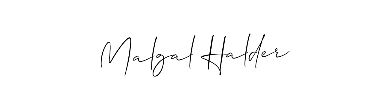 Also we have Malgal Halder name is the best signature style. Create professional handwritten signature collection using Allison_Script autograph style. Malgal Halder signature style 2 images and pictures png