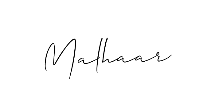 You should practise on your own different ways (Allison_Script) to write your name (Malhaar) in signature. don't let someone else do it for you. Malhaar signature style 2 images and pictures png