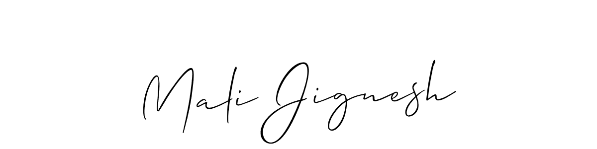 Similarly Allison_Script is the best handwritten signature design. Signature creator online .You can use it as an online autograph creator for name Mali Jignesh. Mali Jignesh signature style 2 images and pictures png