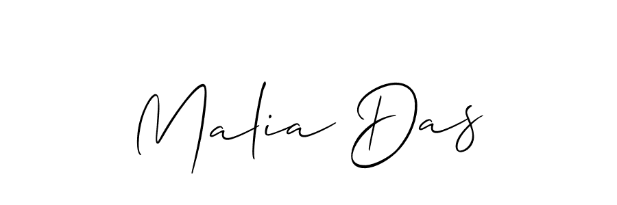 Also we have Malia Das name is the best signature style. Create professional handwritten signature collection using Allison_Script autograph style. Malia Das signature style 2 images and pictures png