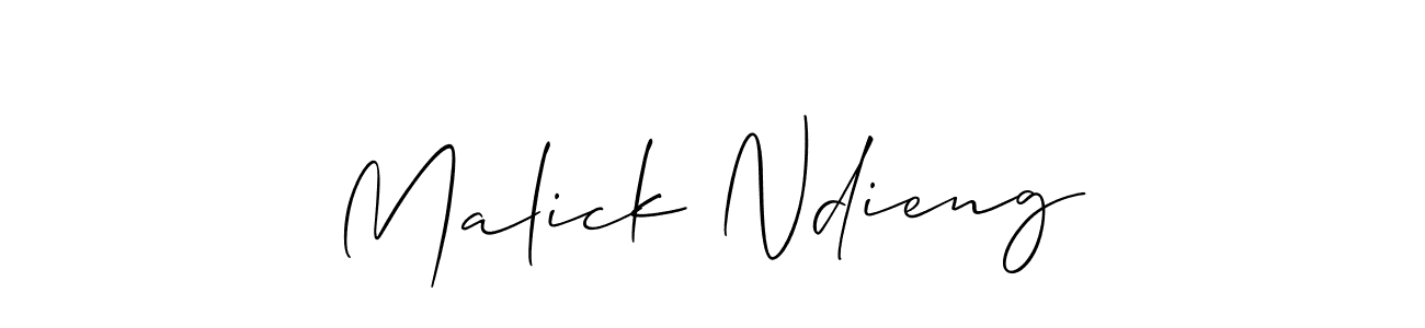 Also You can easily find your signature by using the search form. We will create Malick Ndieng name handwritten signature images for you free of cost using Allison_Script sign style. Malick Ndieng signature style 2 images and pictures png