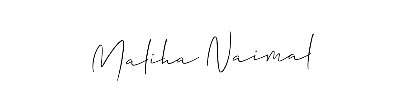 Here are the top 10 professional signature styles for the name Maliha Naimal. These are the best autograph styles you can use for your name. Maliha Naimal signature style 2 images and pictures png